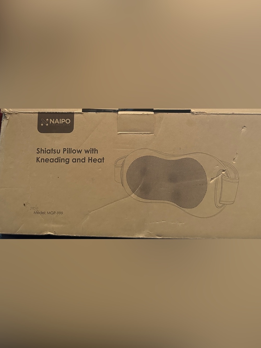 Naipo Shiatsu Pillow with Kneading and Heat